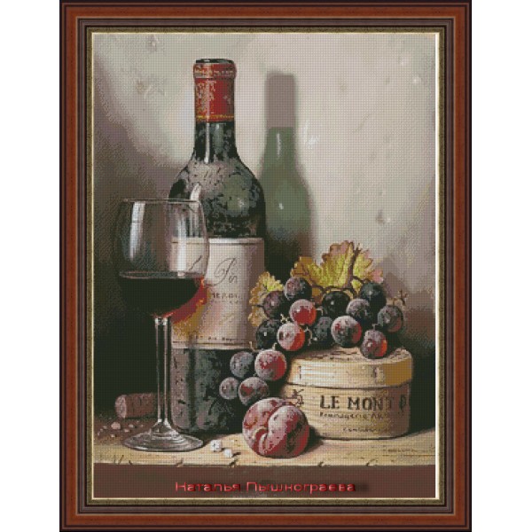 Схема вышивки «Девушка с виноградом.» (№151331)